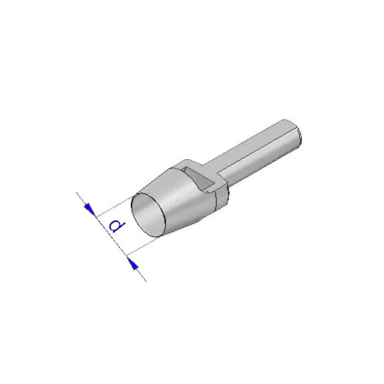 Preducea rotunda, pentru capse rotunde 40 mm