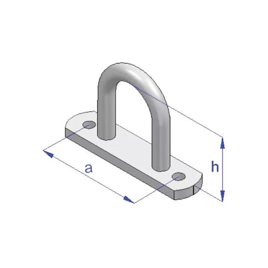 Ureche oblon, Brida Prelata, rotunda, inaltime 21 mm