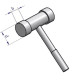 Capat de schimb pentru ciocan, Fi 61 mm, Material Poliamida