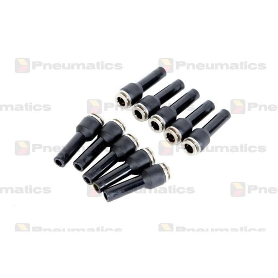 Conectori, Cupla Reducere, Cupla Rapida, Reductie 6/8mm, Metal-Plastic, Set 10 Bucati