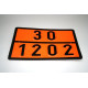 Placa ADR 30/1202 Diesel, Motorina, 40 x 30 cm ( 400 x 300 mm )