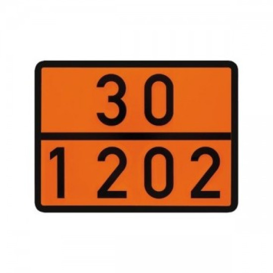 Placa ADR 30/1202 Diesel, Motorina, 40 x 30 cm ( 400 x 300 mm )