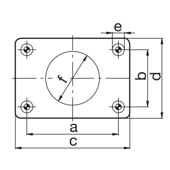 Cupla Tractare / Remorcare, 3.5T, Placa Prindere 83x56mm ( 8.3x5.6cm ), Diametru Cui 40mm ( 4cm ), 30/18/12KN