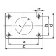 Cupla Tractare / Remorcare, 3.5T, Placa Prindere 83x56mm ( 8.3x5.6cm ), Diametru Cui 40mm ( 4cm ), 30/18/12KN