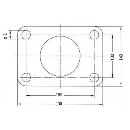 Cupla Tractare / Remorcare, 50T, Placa Prindere 160x100mm ( 16x10cm ), Diametru Cui 50mm ( 5cm )