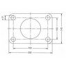 Cupla Tractare / Remorcare, 50T, Placa Prindere 160x100mm ( 16x10cm ), Diametru Cui 50mm ( 5cm )
