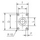 Cupla Tractare / Remorcare, 50T, Placa Prindere 160x100mm ( 16x10cm ), Diametru Cui 50mm ( 5cm )