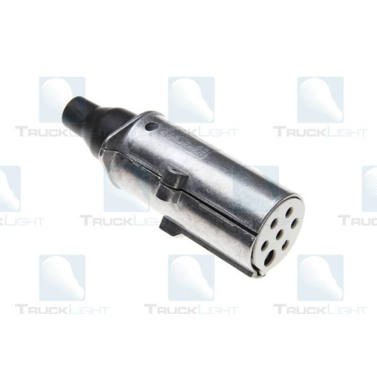 Fisa, Stecher, Cablu Electric, Tip S 7/24V, 6 Pini Tip Mama, Feminin, Din Aluminiu, TRUCKLIGHT