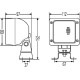 Lampa De Lucru Patrata FF (H3), 12-24V