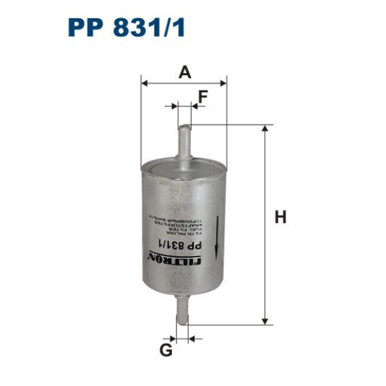 Filtru Combustibil, Benzina, Logan 1.4/1.6, FILTRON