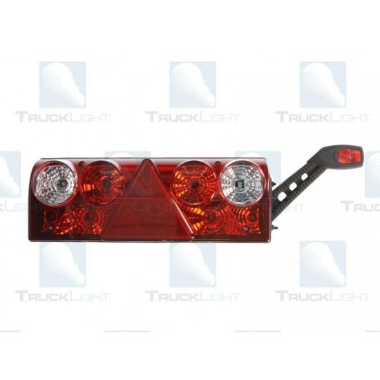 Lampa Stop, Spate Semiremorca, Remorca, Europoint II, SCHMITZ, Mufa Cu 7 Pini Si Lampa Gabarit, Corn, Partea Dreapta - TRUCKLIGHT