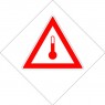 Placa Eticheta ADR Suport Aluminiu Pericol Transport Substante Cu Temperatura Ridicata, 300x300mm ( 30x30cm )