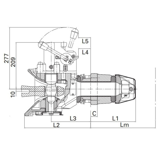 Cupla Tractare / Remorcare, 50T, Placa Prindere 160x100mm ( 16x10cm ), Diametru Cui 50mm ( 5cm )