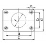 Cupla Tractare / Remorcare, 50T, Placa Prindere 160x100mm ( 16x10cm ), Diametru Cui 50mm ( 5cm )