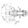 Cupla Tractare / Remorcare, 15.6T, Placa Prindere 120x55mm ( 12x5.5cm ), Diametru Cui 40mm ( 4cm ), 70/70/24KN