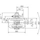 Cupla Tractare / Remorcare, 47.5T, Placa Prindere 160x100mm ( 16x10cm ), Diametru Cui 50mm ( 5cm )