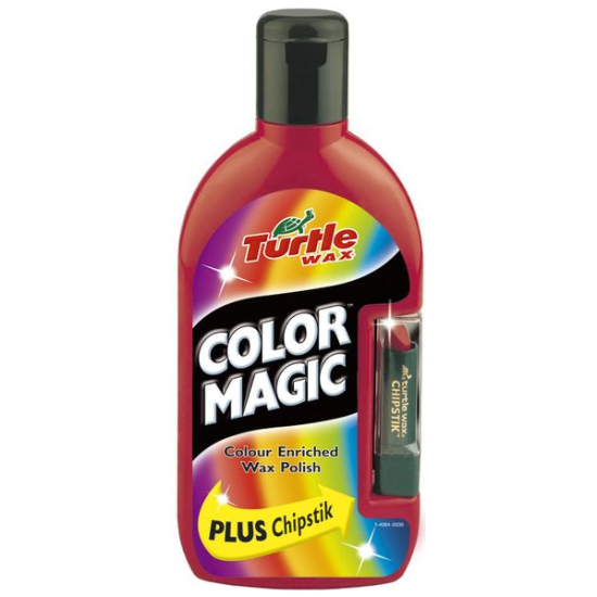 Ceara solida polish + stick pentru culoarea Rosie Color Magic, Turtle Wax 500 ml