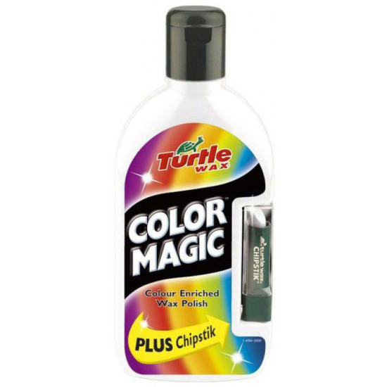 Ceara solida polish + stick pentru culoarea Alba Color Magic, Turtle Wax 500 ml