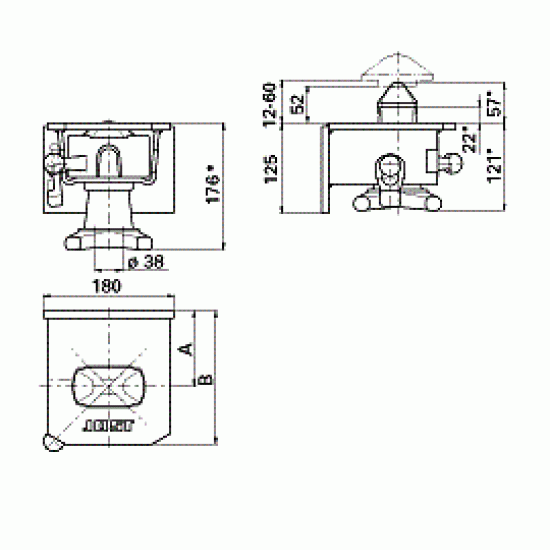 Set Complet Dispozitiv Fixare Transcontainer pin 38 mm ( 25.4 T )