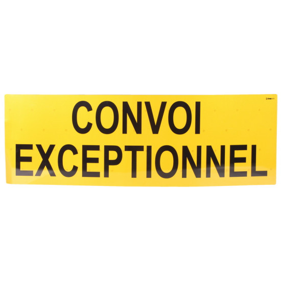 Placa CONVOI EXCEPTIONNEL, Convoi Exceptional, pt. Spate - 1200 x 400 mm ( 120 x 40 cm )