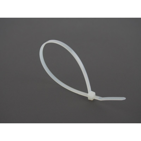 Bride De Plastic, Dimensiune 430 mm x 4.8 mm, Culoare Alba, Set 100 Bucati