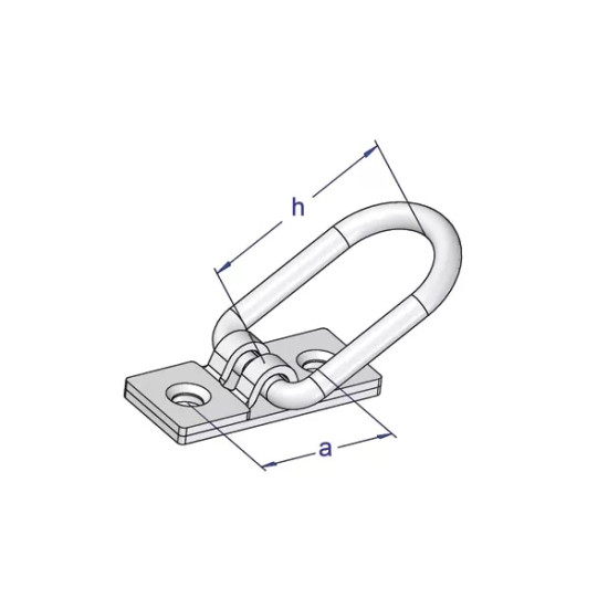 Ureche oblon, Batanta, Brida Prelata, inaltime 25 mm