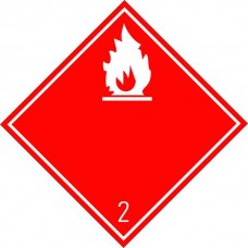 Eticheta ADR Autocolanta Pericol Transport Gaze Inflamabile Clasa 2.1a, 300x300mm ( 30x30cm )