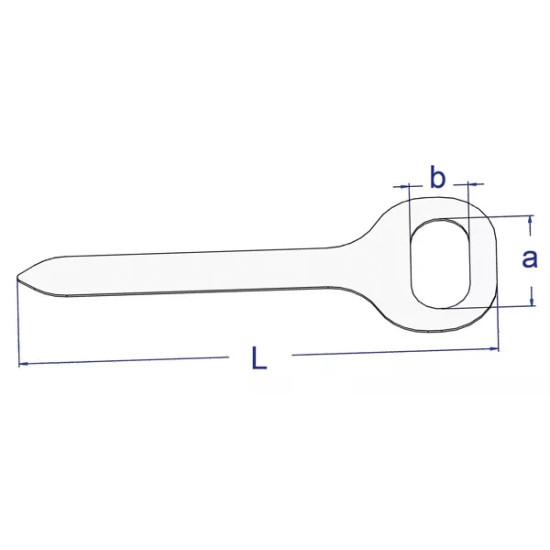 Fixator T, 42x22 mm, pentru capse ovale