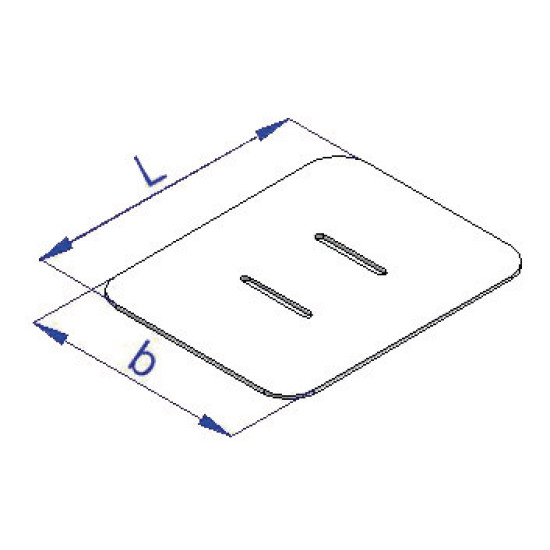 Suport curea, 100x100 mm