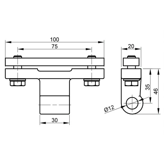 Balama oblon, Fi 11.4mm, set