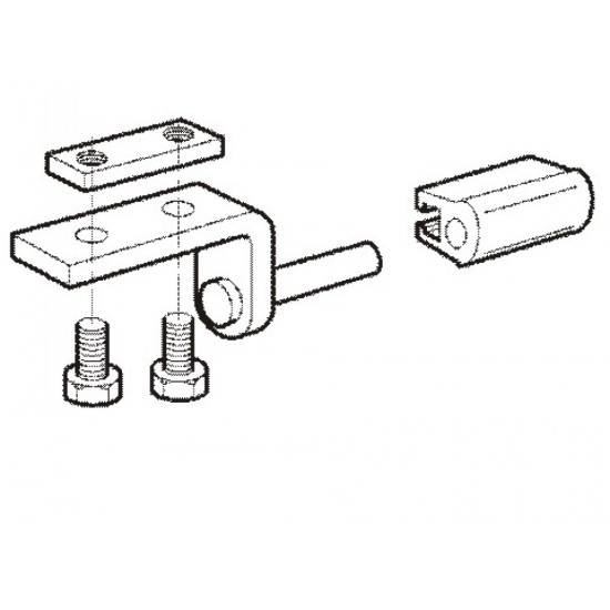 Balama oblon Fi 12mm, latime 25mm, set