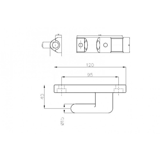 Balama oblon TIR, 120mm, set complet