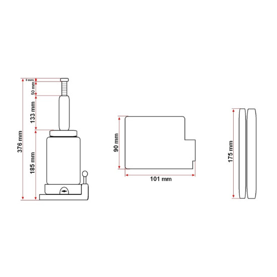 Cric Hidraulic 6T