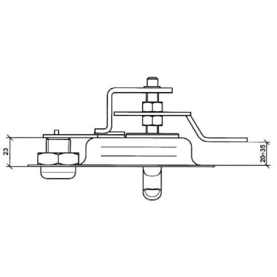 Inchidere Usa cu Maner T, 124x121mm