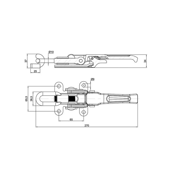 Inchizator excentric oblon, zincat