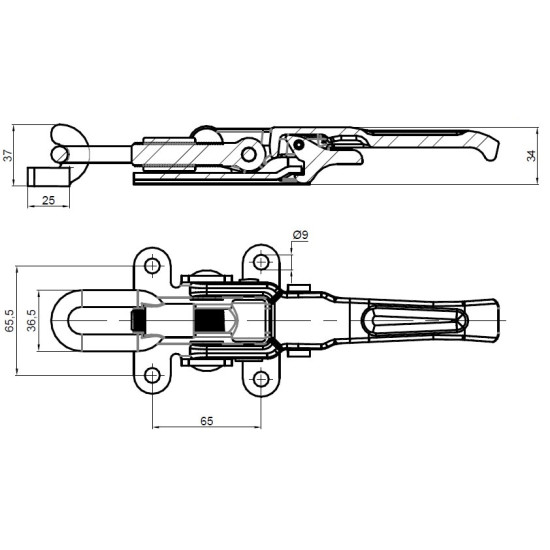 Inchizator excentric oblon, zincat