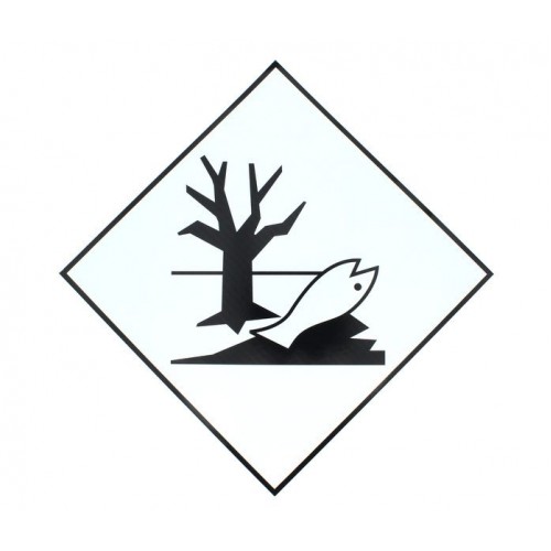Placa Eticheta ADR Suport Aluminiu Pericol Transport Substante Periculoase Pentru Mediul Inconjurator, 300x300mm (30x30cm)