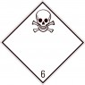Placa Eticheta ADR Suport Aluminiu Pericol Transport Substante Toxice Clasa 6.1, 300x300mm (30x30cm)