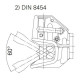 Cupla Tractare / Remorcare, 3.5T, Placa Prindere 120x55mm ( 12x5.5cm ), Diametru Cui 40mm ( 4cm ), 42/30/8.4KN