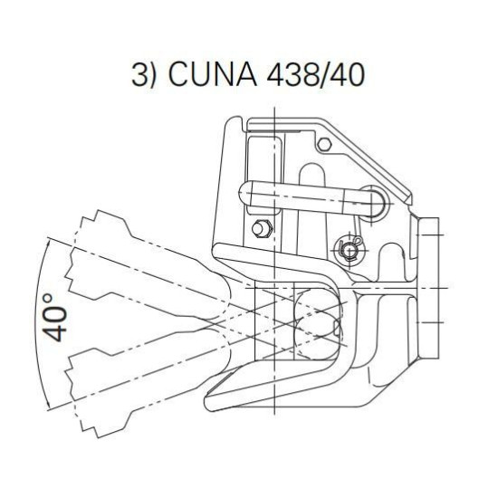 Cupla Tractare / Remorcare, 3.5T, Placa Prindere 120x55mm ( 12x5.5cm ), Diametru Cui 40mm ( 4cm ), 42/30/8.4KN