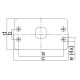 Cupla Tractare / Remorcare, 3.5T, Placa Prindere 120x55mm ( 12x5.5cm ), Diametru Cui 40mm ( 4cm ), 42/30/8.4KN