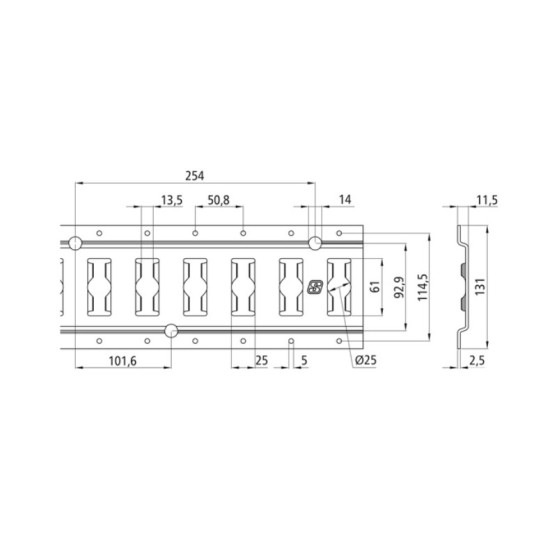 Sina Ancorare Marfa, Dimensiune 3048mm (304.8cm)