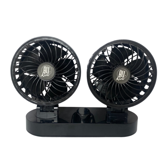 Ventilator Auto Dublu, 12V, Oscilant la 360 grade