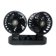 Ventilator Auto Dublu, 12V, Oscilant la 360 grade