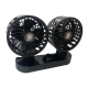 Ventilator Auto Dublu, 12V, Oscilant la 360 grade