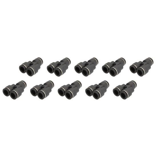 Conectori Furtun Aer, Cupla Rapida, Profil Y, Tip "Y", Diametru 10mm, Plastic, Set 10 Bucati