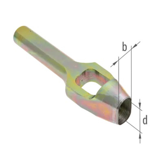 Preducea ovala, pentru capse ovale 17x11 mm