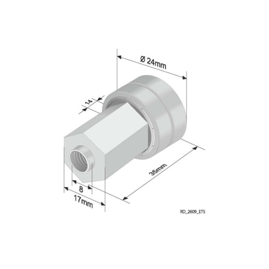 Rola culisare prelat ETES, Sesam, Fi 24mm