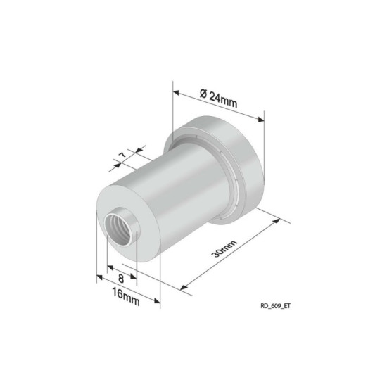 Rola culisare prelata, ETES, Fi 24mm