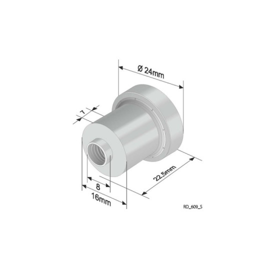 Rola culisare prelata, Fi 24x7mm